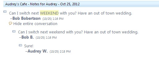 expanded daily log entry